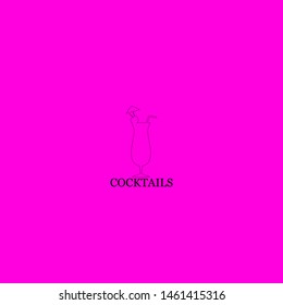 cocktails icon sign signifier vector