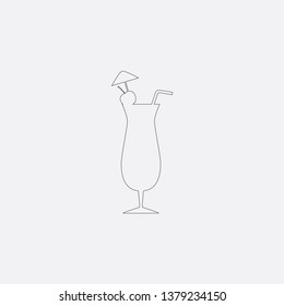 cocktails icon vector