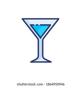 Cocktails icon in vector. Logotype
