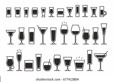 Cocktails Icons