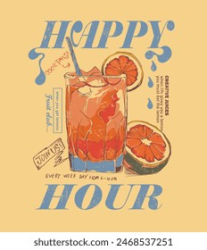 Cocktails retro poster vector, Party poster design. Drinks, Cocktails, .Set of vector illustrations. Typography. Vintage pencil sketch. Engraving style. Labels, cover, t-shirt print, painting