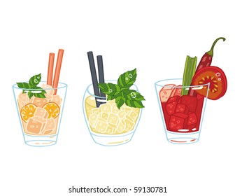 Cocktails set