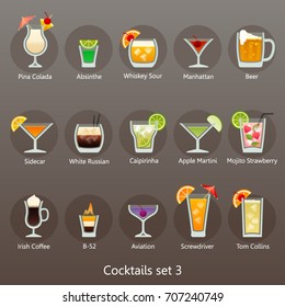 Cocktails set 3