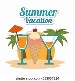 cocktails summer vacations icon