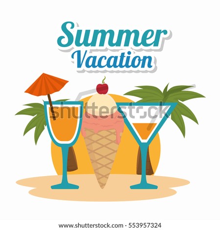 cocktails summer vacations icon