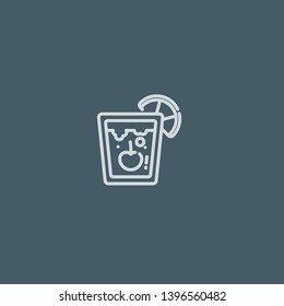 Cocktails vector icon. Cocktails concept stroke symbol design. Thin graphic elements vector illustration, outline pattern for your web site design, logo, UI. EPS 10.