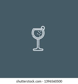 Cocktails vector icon. Cocktails concept stroke symbol design. Thin graphic elements vector illustration, outline pattern for your web site design, logo, UI. EPS 10.
