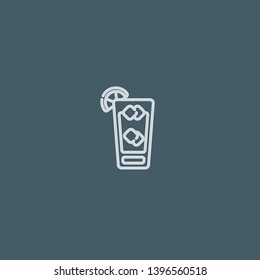 Cocktails vector icon. Cocktails concept stroke symbol design. Thin graphic elements vector illustration, outline pattern for your web site design, logo, UI. EPS 10.
