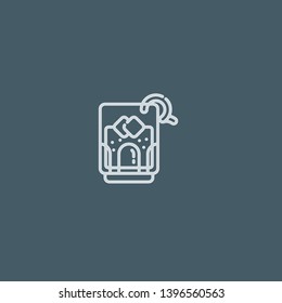 Cocktails vector icon. Cocktails concept stroke symbol design. Thin graphic elements vector illustration, outline pattern for your web site design, logo, UI. EPS 10.