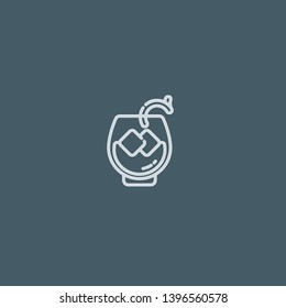 Cocktails vector icon. Cocktails concept stroke symbol design. Thin graphic elements vector illustration, outline pattern for your web site design, logo, UI. EPS 10.