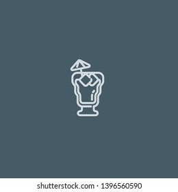 Cocktails vector icon. Cocktails concept stroke symbol design. Thin graphic elements vector illustration, outline pattern for your web site design, logo, UI. EPS 10.
