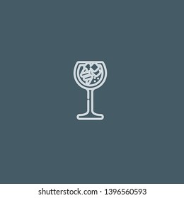 Cocktails vector icon. Cocktails concept stroke symbol design. Thin graphic elements vector illustration, outline pattern for your web site design, logo, UI. EPS 10.