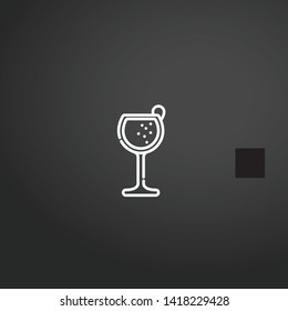 Cocktails vector icon. Cocktails concept stroke symbol design. Thin graphic elements vector illustration, outline pattern for your web site design, logo, UI. EPS 10.