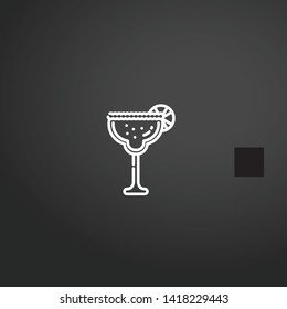 Cocktails vector icon. Cocktails concept stroke symbol design. Thin graphic elements vector illustration, outline pattern for your web site design, logo, UI. EPS 10.
