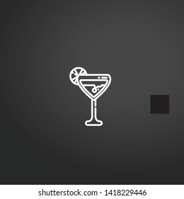 Cocktails vector icon. Cocktails concept stroke symbol design. Thin graphic elements vector illustration, outline pattern for your web site design, logo, UI. EPS 10.