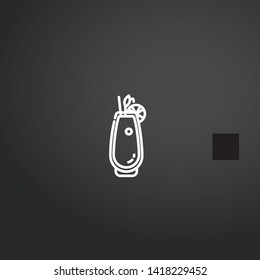 Cocktails vector icon. Cocktails concept stroke symbol design. Thin graphic elements vector illustration, outline pattern for your web site design, logo, UI. EPS 10.