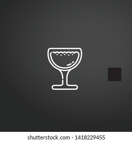 Cocktails vector icon. Cocktails concept stroke symbol design. Thin graphic elements vector illustration, outline pattern for your web site design, logo, UI. EPS 10.