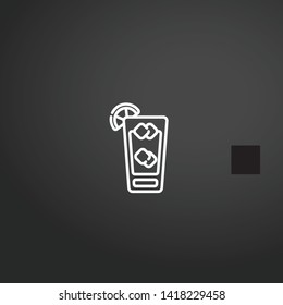 Cocktails vector icon. Cocktails concept stroke symbol design. Thin graphic elements vector illustration, outline pattern for your web site design, logo, UI. EPS 10.