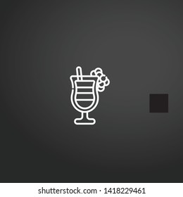Cocktails vector icon. Cocktails concept stroke symbol design. Thin graphic elements vector illustration, outline pattern for your web site design, logo, UI. EPS 10.