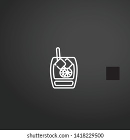 Cocktails vector icon. Cocktails concept stroke symbol design. Thin graphic elements vector illustration, outline pattern for your web site design, logo, UI. EPS 10.