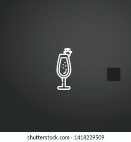 Cocktails vector icon. Cocktails concept stroke symbol design. Thin graphic elements vector illustration, outline pattern for your web site design, logo, UI. EPS 10.