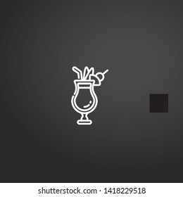 Cocktails vector icon. Cocktails concept stroke symbol design. Thin graphic elements vector illustration, outline pattern for your web site design, logo, UI. EPS 10.