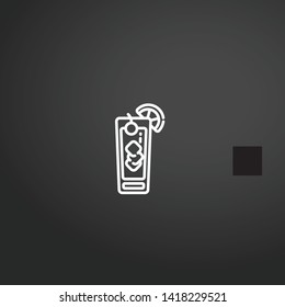 Cocktails vector icon. Cocktails concept stroke symbol design. Thin graphic elements vector illustration, outline pattern for your web site design, logo, UI. EPS 10.