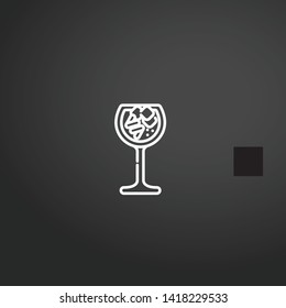 Cocktails vector icon. Cocktails concept stroke symbol design. Thin graphic elements vector illustration, outline pattern for your web site design, logo, UI. EPS 10.