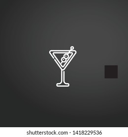 Cocktails vector icon. Cocktails concept stroke symbol design. Thin graphic elements vector illustration, outline pattern for your web site design, logo, UI. EPS 10.