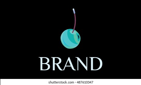 Cocktails vector logo template
