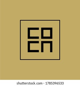 COCN / C0CNinitial logo monogram, and can be editable
