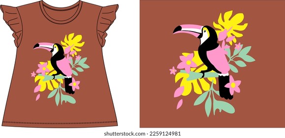 coco bird on tree Graphic Design vector