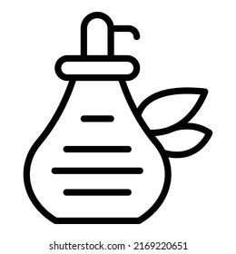 Coco extract oil icon outline vector. Cream coconut. Soap design
