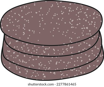 Arte vectorial de dibujo manual de cocó