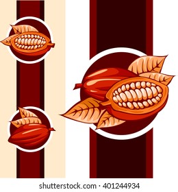 cocoa bean design - vector illustration