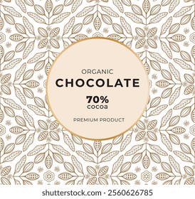 Cocoa bean illustration. Vintage style design template. chocolate cocoa beans. Vector illustration