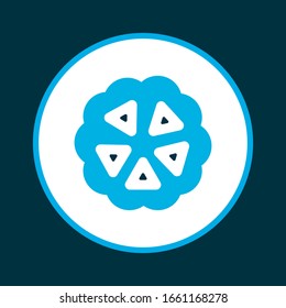Cocoa beans icon colored symbol. Premium quality isolated cacao element in trendy style.