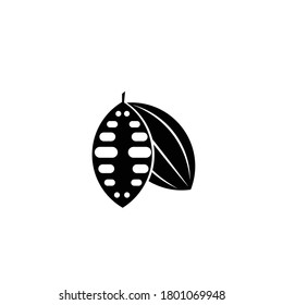 Cocoa Beans icon on white background