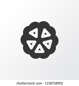 Cocoa beans icon symbol. Premium quality isolated cacao element in trendy style.
