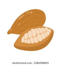 cocoa beans world chocolate day illustration