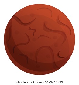 Cocoa biscuit icon. Cartoon of cocoa biscuit vector icon for web design isolated on white background
