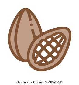 cocoa bob icon vector. cocoa bob sign. color symbol illustration