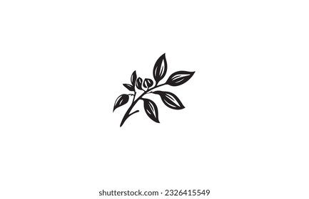 cocoa branch logo black simple flat icon on white background
