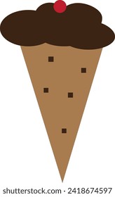 cocoa chocolate icecream design icon 
