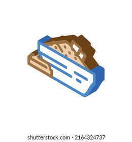 cocoa chocolate isometric icon vector. cocoa chocolate sign. isolated symbol illustration