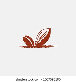 cocoa coffee logo vector, cocoa fruit vector art