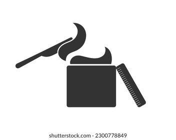 Cocoa cream flat symbol design