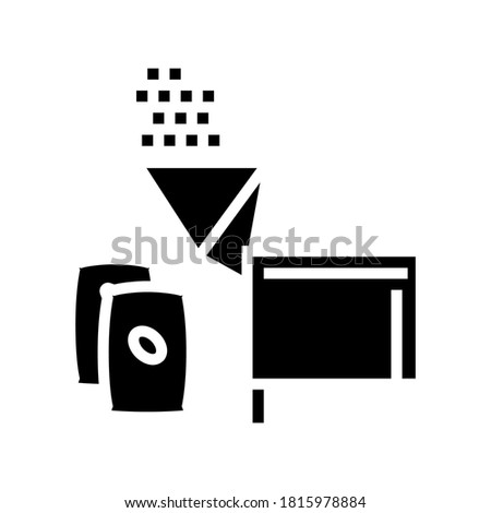 cocoa falling asleep glyph icon vector. cocoa falling asleep sign. isolated contour symbol black illustration