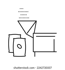 cocoa falling asleep line icon vector. cocoa falling asleep sign. isolated contour symbol black illustration