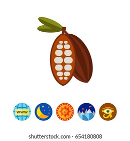 Cocoa flat icon